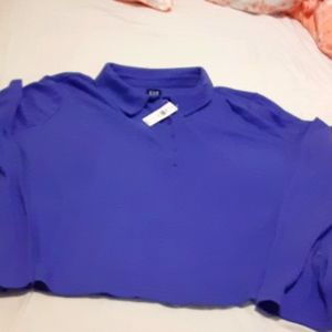 Gap-New With Tags- Still Selling Ribbed long sleeve henly polo shirt. Size XXL.